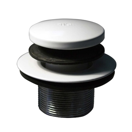 Westbrass Tip Toe 1-3/8" NPSM Fine Thread Bath Drain in Powdercoated White D3323-50